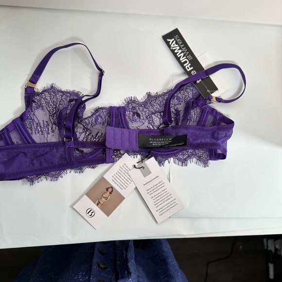 BlueBella NWT, Purple Lace Bra, Coquette, Zesty, Confidently Sexy 34C - Picture 5 of 12